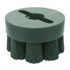 10" Diameter - Shell-Mill Holder Crimped Filament Disc Brush - 0.026/120 Grit - Exact Tool & Supply