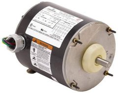 US Motors - 1/4 hp, TEAO Enclosure, Auto Thermal Protection, 1,625 RPM, 230 Volt, 60 Hz, Industrial Electric AC/DC Motor - Size 48 Frame, Stud Mount, 1 Speed, Ball Bearings, 1.4 Full Load Amps, B Class Insulation, CW Shaft End - Exact Tool & Supply