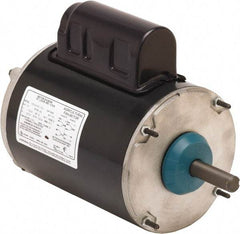 US Motors - 1/3 hp, TEAO Enclosure, Auto Thermal Protection, 1,700 RPM, 115/230 Volt, 60 Hz, Industrial Electric AC/DC Motor - Size 48 Frame, Resilient Mount, 1 Speed, Ball Bearings, 3.8/1.9 Full Load Amps, B Class Insulation, CW Drive End Rev - Exact Tool & Supply