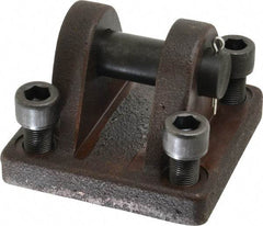 Schrader Bellows - Hydraulic Cylinder Cap Clevis Mounting Kit - 3-1/4" Bore - Exact Tool & Supply