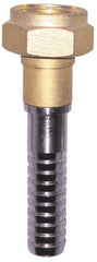 SuperKlean - 3/4 FGHT x 5/8" Hose Barb, FGHT x Hose Barb Swivel - Brass & Stainless Steel - Exact Tool & Supply