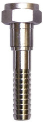 SuperKlean - FGHT x 5/8" Hose Barb, FGHT x Hose Barb Swivel - Stainless Steel - Exact Tool & Supply