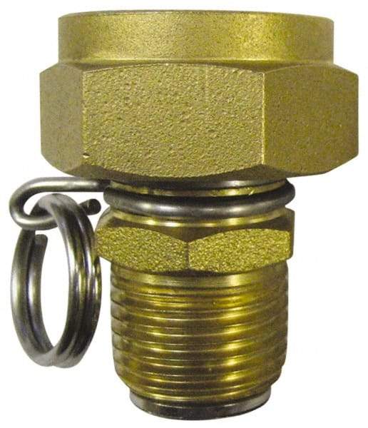 SuperKlean - 1/2 & 3/4 MNPT x FGHT Swivel Hose Adapter - Brass & Stainless Steel - Exact Tool & Supply