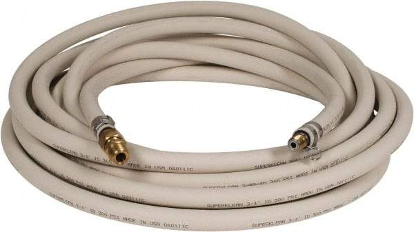 SuperKlean - 3/4" ID x 1.14" OD, 250 Working psi, White EPDM Washdown Hose - 50' Long, 32 to 200°F - Exact Tool & Supply