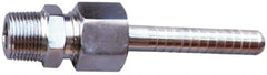 SuperKlean - NPT x 1/2" Hose Barb, 3 Piece Mixer Adapter - Stainless Steel - Exact Tool & Supply