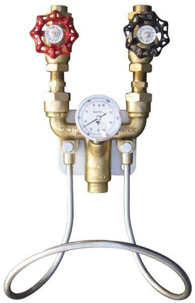 SuperKlean - 150 Max psi, Brass Water Mixing Valve & Unit - FNPT End Connections - Exact Tool & Supply