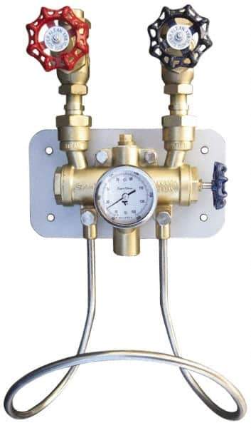 SuperKlean - 150 Max psi, Bronze Water Mixing Valve & Unit - FNPT End Connections - Exact Tool & Supply