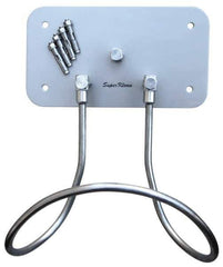 SuperKlean - Air & Water Hose Rack - Stainless Steel Plate, Bolts & Anchor Bolts - Exact Tool & Supply