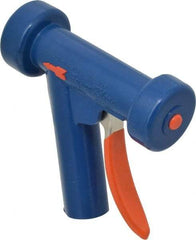SuperKlean - Insulated, Aluminum Pistol Grip Spray Nozzle for 1/2" Pipe - Light Blue, 1/2 NPT - Exact Tool & Supply