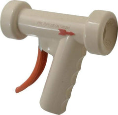 SuperKlean - Insulated, Aluminum Pistol Grip Spray Nozzle for 1/2" Pipe - White, 1/2 NPT - Exact Tool & Supply