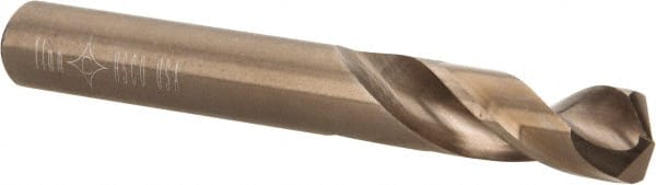 Cleveland - 0.4331" 135° Spiral Flute Cobalt Screw Machine Drill Bit - Exact Tool & Supply