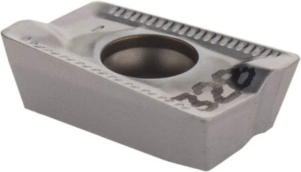 Iscar - APKT1604 76 Grade IC328 Carbide Milling Insert - TiCN Finish, 5.7mm Thick, 0.8mm Corner Radius - Exact Tool & Supply