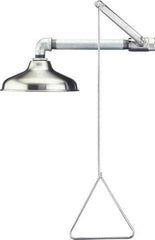 PRO-SAFE - Plumbed Drench Showers Mount: Horizontal Shower Head Material: Stainless Steel - Exact Tool & Supply