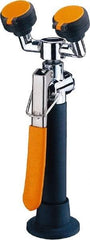 PRO-SAFE - Plumbed Drench Hoses Mount: Deck Style: Dual Spray Head - Exact Tool & Supply