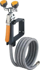 PRO-SAFE - Plumbed Drench Hoses Mount: Wall Style: Dual Spray Head - Exact Tool & Supply