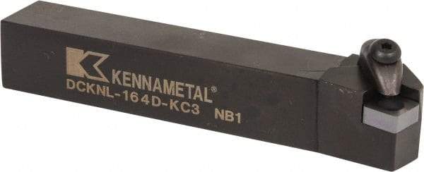 Kennametal - DCKN, Left Hand Cut, 15° Lead Angle, 1" Shank Height x 1" Shank Width, Negative Rake Indexable Turning Toolholder - 6" OAL, CN..42. Insert Compatibility, Series Kenclamp - Exact Tool & Supply