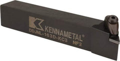 Kennametal - DDJN, Left Hand Cut, 3° Lead Angle, 1" Shank Height x 1" Shank Width, Negative Rake Indexable Turning Toolholder - 6" OAL, DN..33. Insert Compatibility, Series Kenclamp - Exact Tool & Supply
