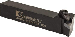 Kennametal - DDQN, Left Hand Cut, 27.5° Lead Angle, 1" Shank Height x 1" Shank Width, Negative Rake Indexable Turning Toolholder - 6" OAL, DN..43. Insert Compatibility, Series Kenclamp - Exact Tool & Supply