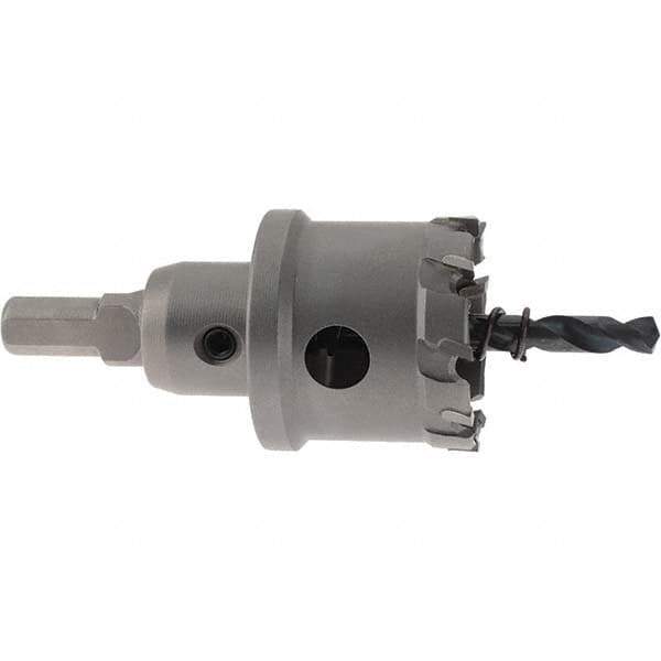Value Collection - 1-1/2" Diam, 1" Cutting Depth, Hole Saw - Carbide-Tipped Saw - Exact Tool & Supply