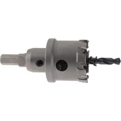 Value Collection - 1-1/2" Diam, 1" Cutting Depth, Hole Saw - Carbide-Tipped Saw - Exact Tool & Supply