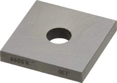 Value Collection - 0.15" Square Steel Gage Block - Accuracy Grade 0, Includes NIST Traceability Certification - Exact Tool & Supply
