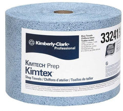 Kimtech - Dry Clean Room/Lab/Critical Task Wipes - Jumbo Roll, 13-3/8" x 9-5/8" Sheet Size, Blue - Exact Tool & Supply