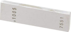 Value Collection - 0.1005" Rectangular Steel Gage Block - Accuracy Grade 0, Includes NIST Traceability Certification - Exact Tool & Supply