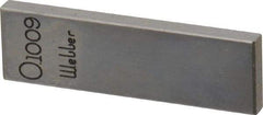 Value Collection - 0.1009" Rectangular Steel Gage Block - Accuracy Grade 0, Includes NIST Traceability Certification - Exact Tool & Supply