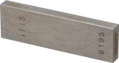Value Collection - 0.118" Rectangular Steel Gage Block - Accuracy Grade 0, Includes NIST Traceability Certification - Exact Tool & Supply