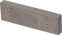 Value Collection - 0.123" Rectangular Steel Gage Block - Accuracy Grade 0, Includes NIST Traceability Certification - Exact Tool & Supply