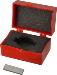 Value Collection - 0.124" Rectangular Steel Gage Block - Accuracy Grade 0, Includes NIST Traceability Certification - Exact Tool & Supply