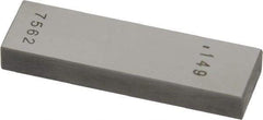 Value Collection - 0.149" Rectangular Steel Gage Block - Accuracy Grade 0, Includes NIST Traceability Certification - Exact Tool & Supply