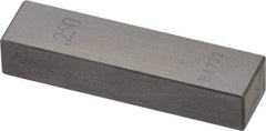 Value Collection - 0.25" Rectangular Steel Gage Block - Accuracy Grade 0, Includes NIST Traceability Certification - Exact Tool & Supply