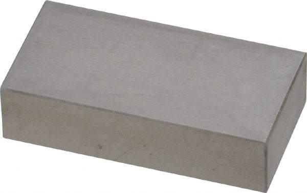 Value Collection - 0.7" Rectangular Steel Gage Block - Accuracy Grade 0, Includes NIST Traceability Certification - Exact Tool & Supply