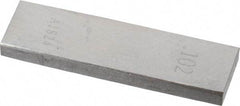 Value Collection - 0.102" Rectangular Steel Gage Block - Accuracy Grade AS-1, Includes NIST Traceability Certification - Exact Tool & Supply