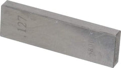 Value Collection - 0.127" Rectangular Steel Gage Block - Accuracy Grade AS-1, Includes NIST Traceability Certification - Exact Tool & Supply