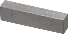 Value Collection - 0.25" Rectangular Steel Gage Block - Accuracy Grade AS-1, Includes NIST Traceability Certification - Exact Tool & Supply