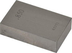 Value Collection - 0.85" Rectangular Steel Gage Block - Accuracy Grade AS-1, Includes NIST Traceability Certification - Exact Tool & Supply