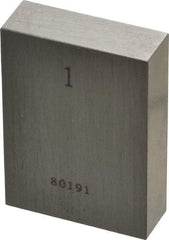 Value Collection - 1" Rectangular Steel Gage Block - Accuracy Grade AS-1, Includes NIST Traceability Certification - Exact Tool & Supply