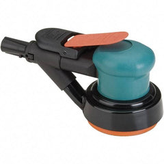 Dynabrade - 12,000 OPM, 14 CFM Air Consumption, Palm Air Orbital Sander - Round Pad, 1/4 NPT Inlet - Exact Tool & Supply