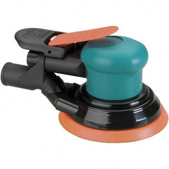 Dynabrade - 12,000 OPM, 14 CFM Air Consumption, Palm Air Orbital Sander - Round Pad, 1/4 NPT Inlet - Exact Tool & Supply