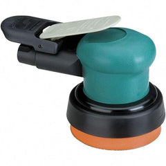 Dynabrade - 12,000 OPM, 14 CFM Air Consumption, Palm Air Orbital Sander - Round Pad, 1/4 NPT Inlet - Exact Tool & Supply