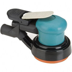 Dynabrade - 12,000 OPM, 14 CFM Air Consumption, Palm Air Orbital Sander - Round Pad, 1/4 NPT Inlet - Exact Tool & Supply