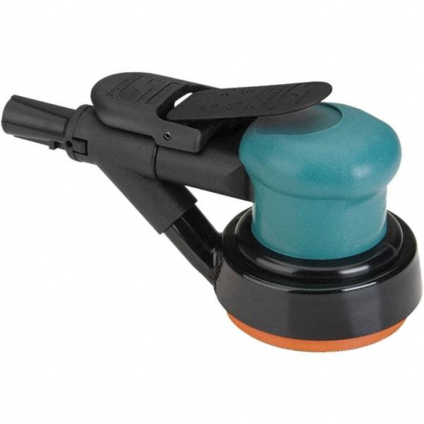 Dynabrade - 12,000 OPM, 14 CFM Air Consumption, Palm Air Orbital Sander - Round Pad, 1/4 NPT Inlet - Exact Tool & Supply