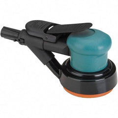 Dynabrade - 12,000 OPM, 14 CFM Air Consumption, Palm Air Orbital Sander - Round Pad, 1/4 NPT Inlet - Exact Tool & Supply