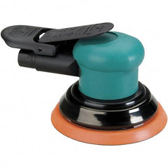 Dynabrade - 12,000 OPM, 14 CFM Air Consumption, Palm Air Orbital Sander - Round Pad, 1/4 NPT Inlet - Exact Tool & Supply