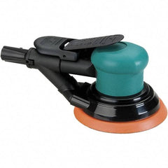 Dynabrade - 12,000 OPM, 14 CFM Air Consumption, Palm Air Orbital Sander - Round Pad, 1/4 NPT Inlet - Exact Tool & Supply