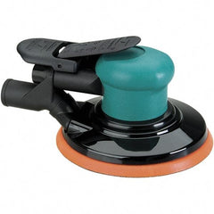 Dynabrade - 12,000 OPM, 14 CFM Air Consumption, Palm Air Orbital Sander - Round Pad, 1/4 NPT Inlet - Exact Tool & Supply