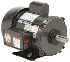 US Motors - 7-1/2 hp, TEFC Enclosure, No Thermal Protection, 3,495 RPM, 230/460 Volt, 60 Hz, Three Phase Standard Efficient Motor - Size 213 Frame, Rigid Mount, 1 Speed, Ball Bearings, 19.5/9.8 Full Load Amps, F Class Insulation, Reversible - Exact Tool & Supply