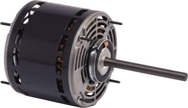 US Motors - 1/35 hp, ODP Enclosure, Auto Thermal Protection, 1,100 RPM, 115 Volt, 60 Hz, Industrial Electric AC/DC Motor - Size 42 Frame, Resilient Mount, 3 Speed, Sleeve Bearings, 0.5 Full Load Amps, A Class Insulation, CW Lead End - Exact Tool & Supply